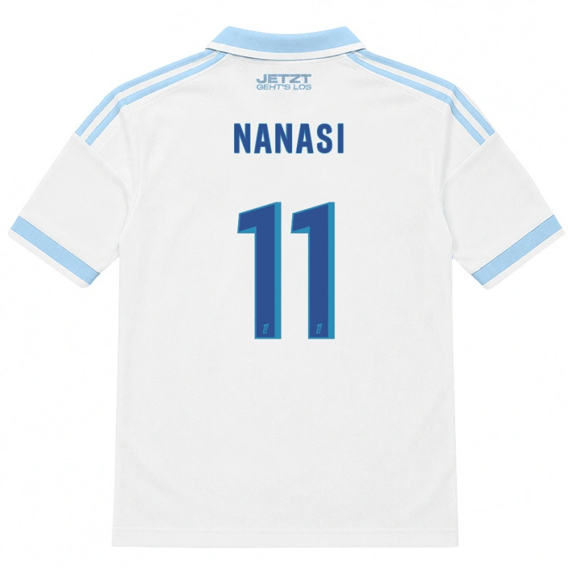 Danxen Męski Sebastian Nanasi #11 Jasny Błękit Biały Czerwony Wyjazdowa Koszulka 2026/27 Koszulki Klubowe