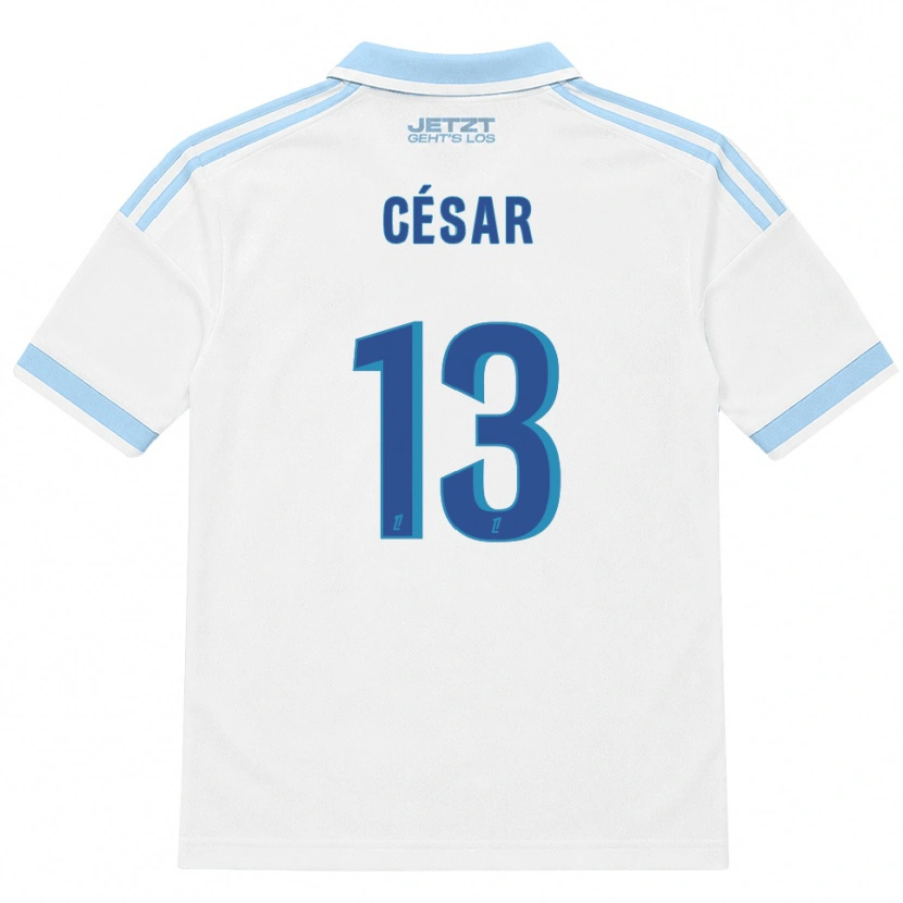 Danxen Męski Julbert César #13 Jasny Błękit Biały Czerwony Wyjazdowa Koszulka 2026/27 Koszulki Klubowe