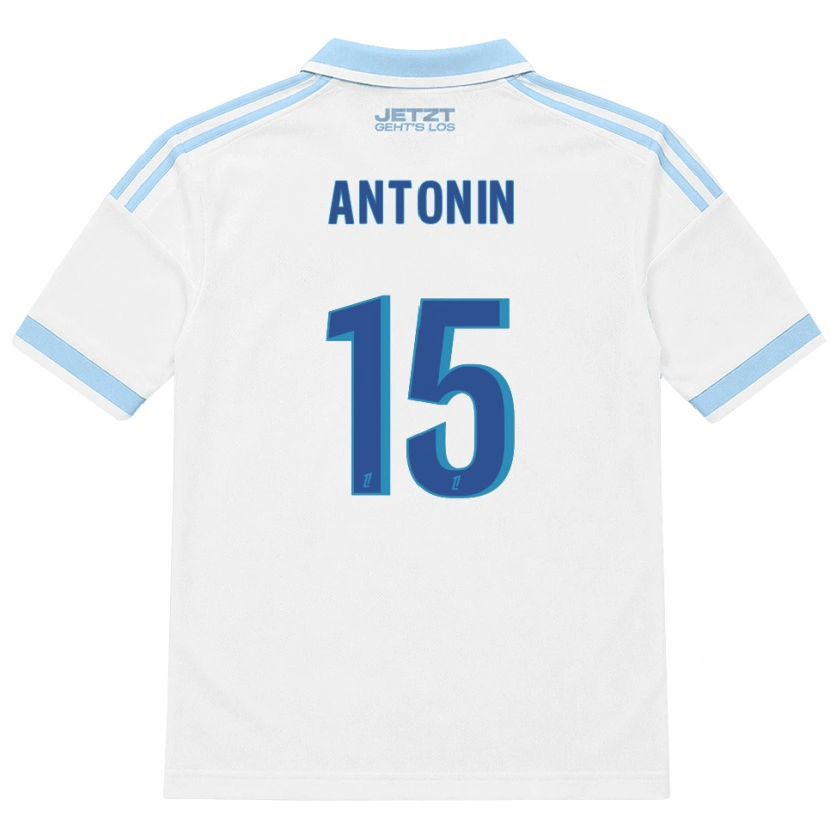Danxen Męski Erwan Antonin #15 Jasny Błękit Biały Czerwony Wyjazdowa Koszulka 2026/27 Koszulki Klubowe