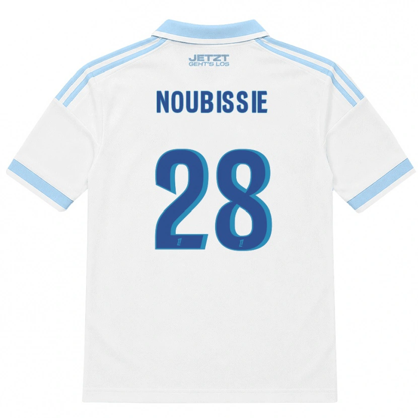 Danxen Męski Tyrese Noubissie #28 Jasny Błękit Biały Czerwony Wyjazdowa Koszulka 2026/27 Koszulki Klubowe