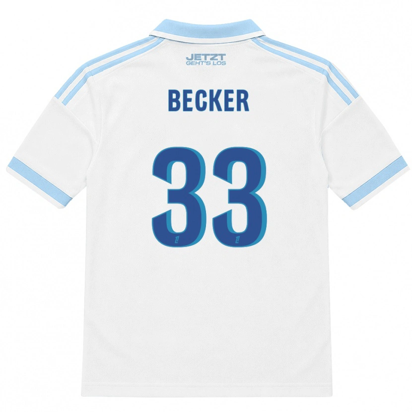 Danxen Męski Yoann Becker #33 Jasny Błękit Biały Czerwony Wyjazdowa Koszulka 2026/27 Koszulki Klubowe