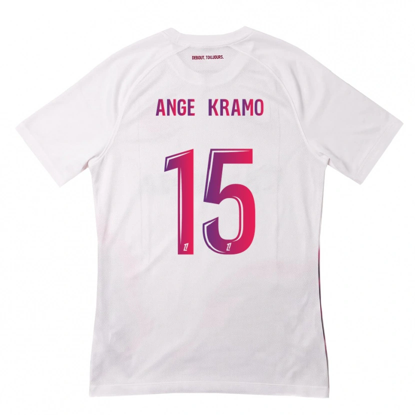 Danxen Męski Marie Ange Kramo #15 Biały Różowy Fioletowy Wyjazdowa Koszulka 2026/27 Koszulki Klubowe