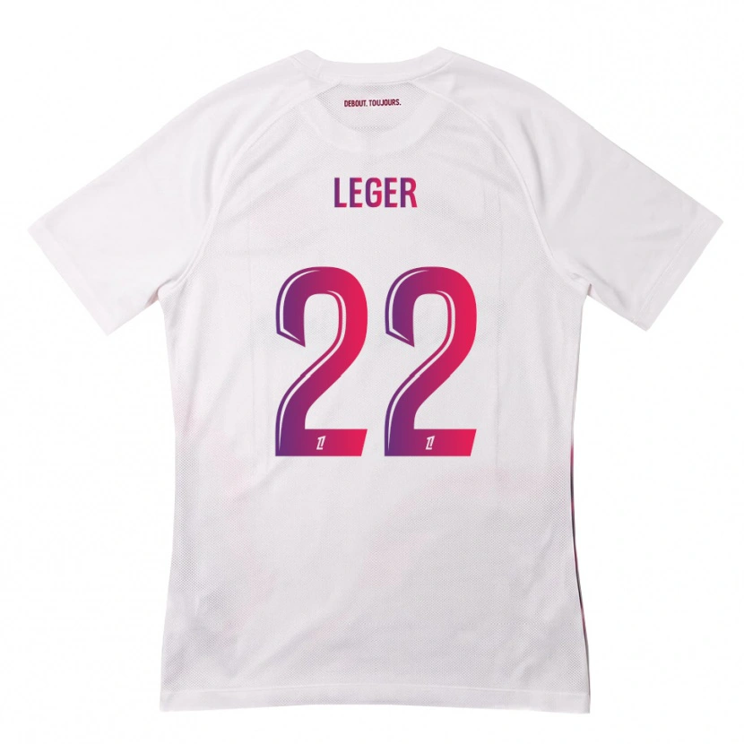 Danxen Męski Christelle Léger #22 Biały Różowy Fioletowy Wyjazdowa Koszulka 2026/27 Koszulki Klubowe