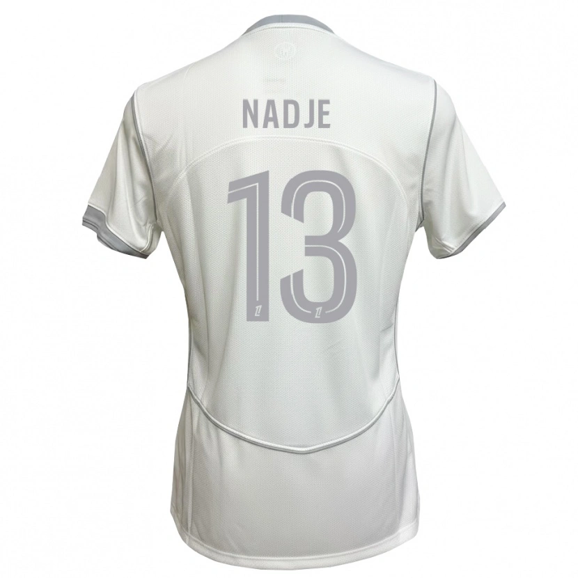 Danxen Męski Guédé Nadje #13 Biały Szary Wyjazdowa Koszulka 2026/27 Koszulki Klubowe