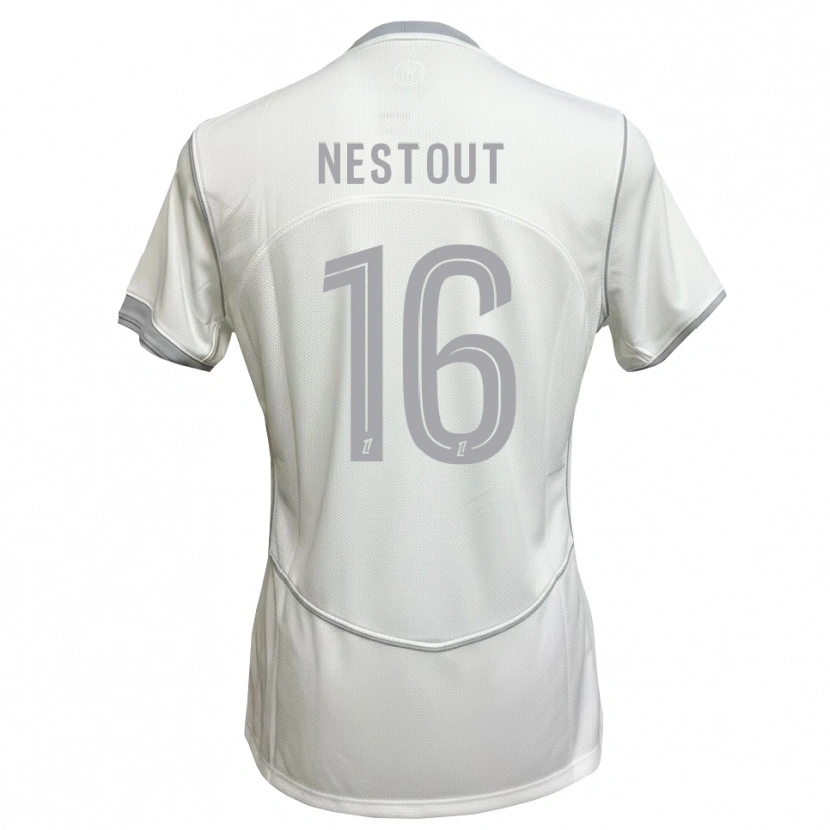 Danxen Męski Yves-Thomas Nestout #16 Biały Szary Wyjazdowa Koszulka 2026/27 Koszulki Klubowe