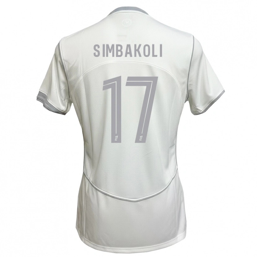 Danxen Męski Usman Simbakoli #17 Biały Szary Wyjazdowa Koszulka 2026/27 Koszulki Klubowe