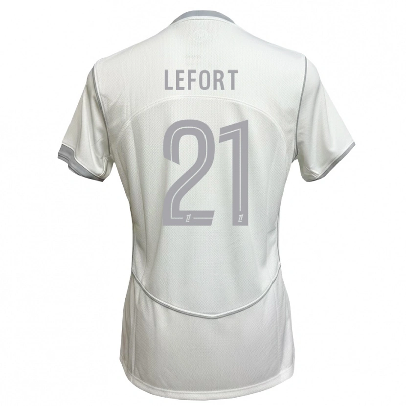 Danxen Męski Jordan Lefort #21 Biały Szary Wyjazdowa Koszulka 2026/27 Koszulki Klubowe