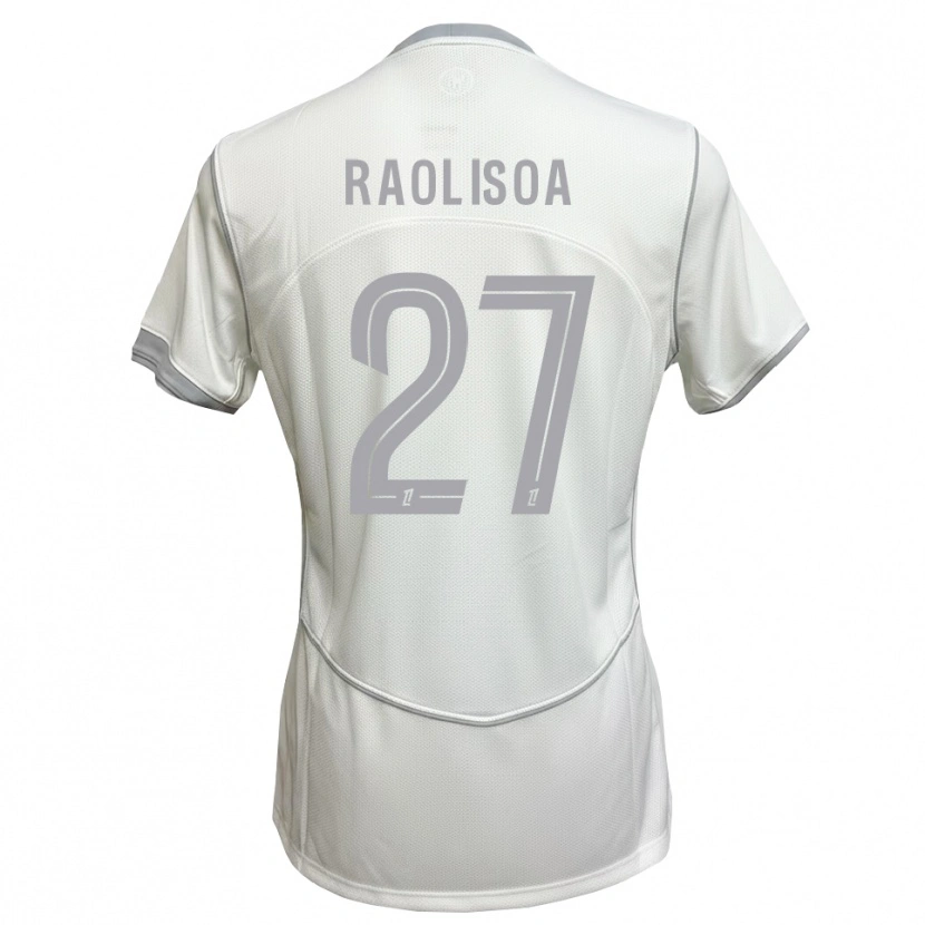 Danxen Męski Lilian Raolisoa #27 Biały Szary Wyjazdowa Koszulka 2026/27 Koszulki Klubowe