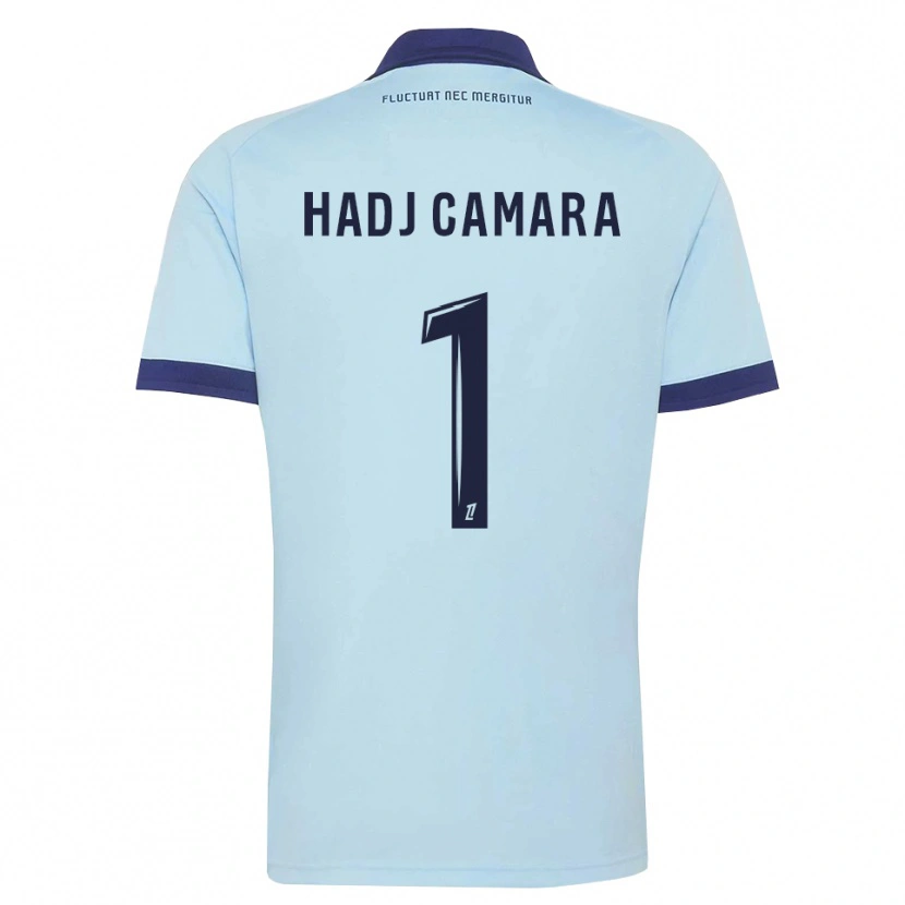 Danxen Męski El Hadj Camara #1 Błękitny Czarny Wyjazdowa Koszulka 2026/27 Koszulki Klubowe