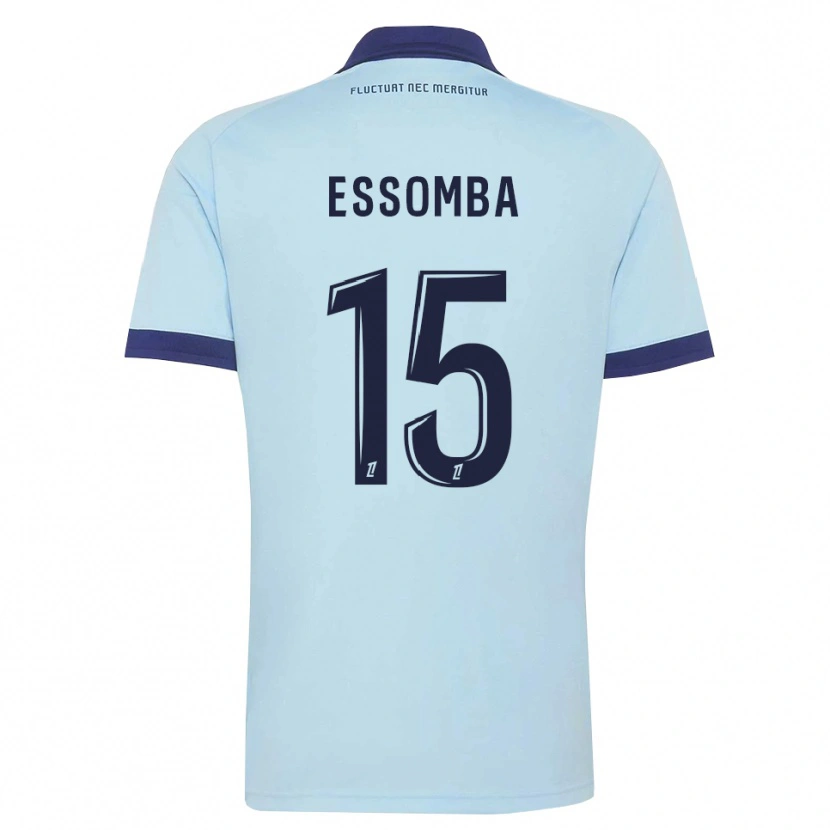 Danxen Męski Aaron Essomba #15 Błękitny Czarny Wyjazdowa Koszulka 2026/27 Koszulki Klubowe
