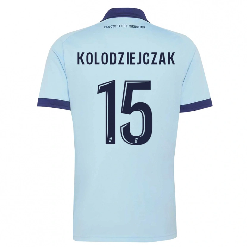Danxen Męski Timothée Kolodziejczak #15 Błękitny Czarny Wyjazdowa Koszulka 2026/27 Koszulki Klubowe