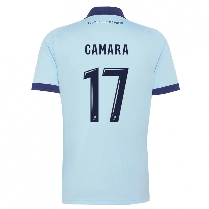 Danxen Męski Adama Camara #17 Błękitny Czarny Wyjazdowa Koszulka 2026/27 Koszulki Klubowe