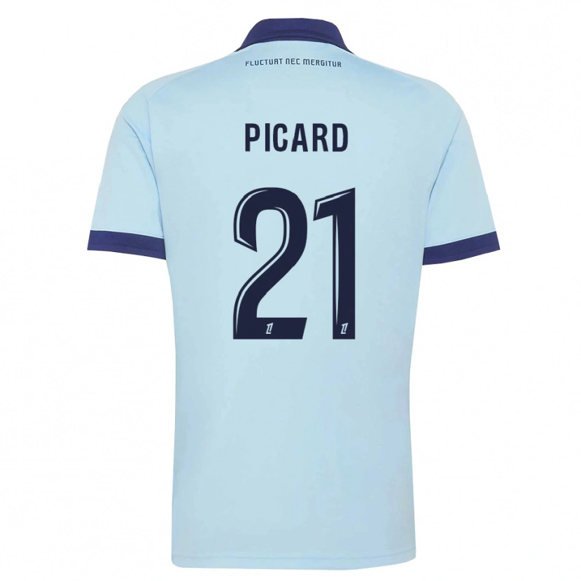 Danxen Męski Océane Picard #21 Błękitny Czarny Wyjazdowa Koszulka 2026/27 Koszulki Klubowe
