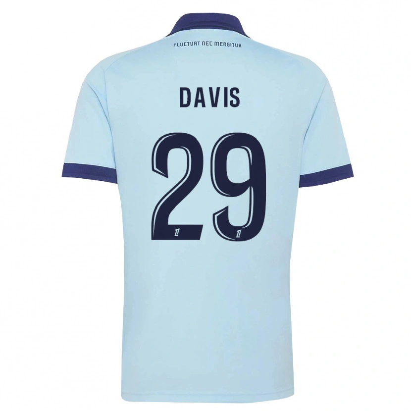Danxen Męski Deja Davis #29 Błękitny Czarny Wyjazdowa Koszulka 2026/27 Koszulki Klubowe