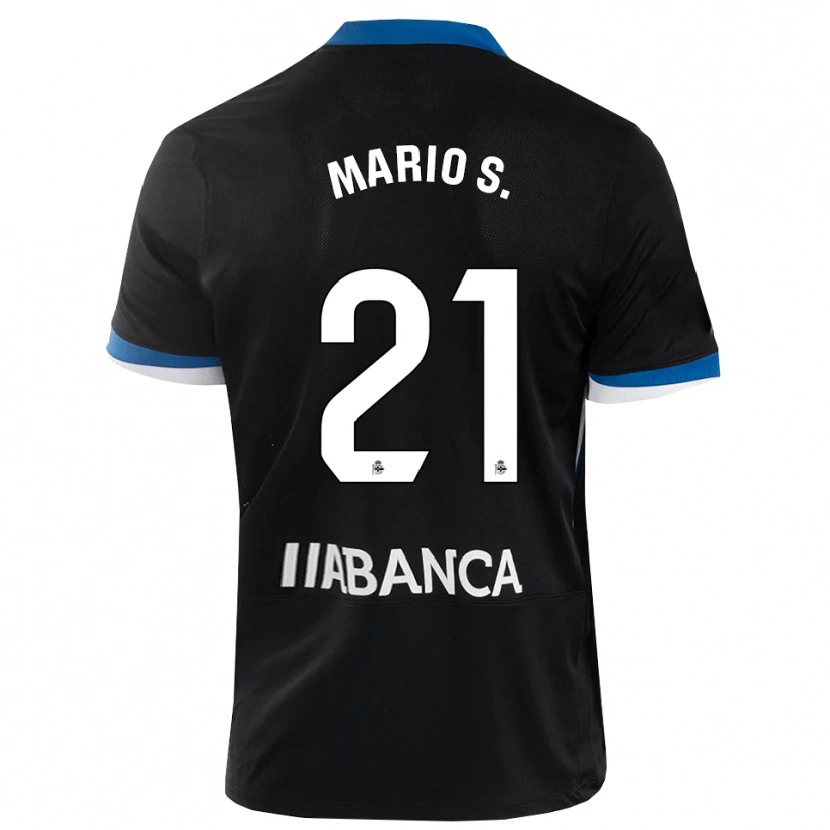 Danxen Męski Mario Soriano #21 Czarny Niebieski Biały Wyjazdowa Koszulka 2026/27 Koszulki Klubowe