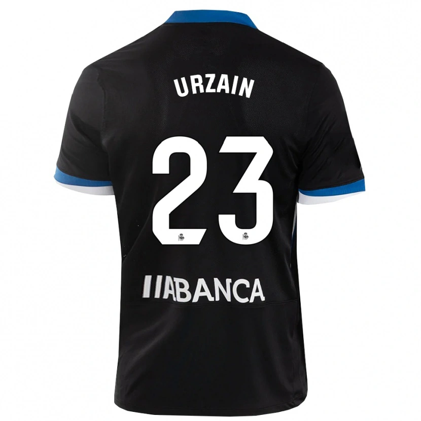 Danxen Męski Fabián Urzain #23 Czarny Niebieski Biały Wyjazdowa Koszulka 2026/27 Koszulki Klubowe