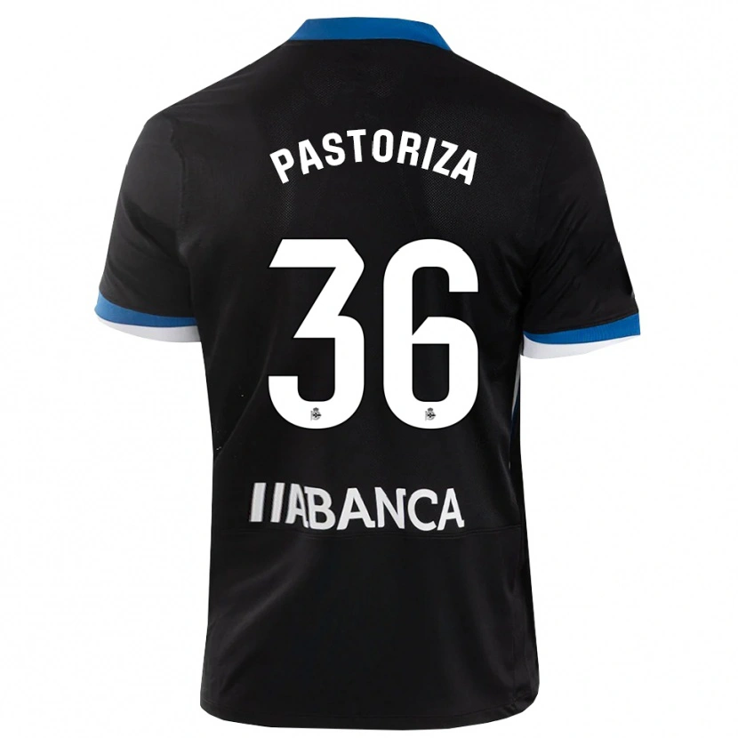 Danxen Męski Guille Pastoriza #36 Czarny Niebieski Biały Wyjazdowa Koszulka 2026/27 Koszulki Klubowe