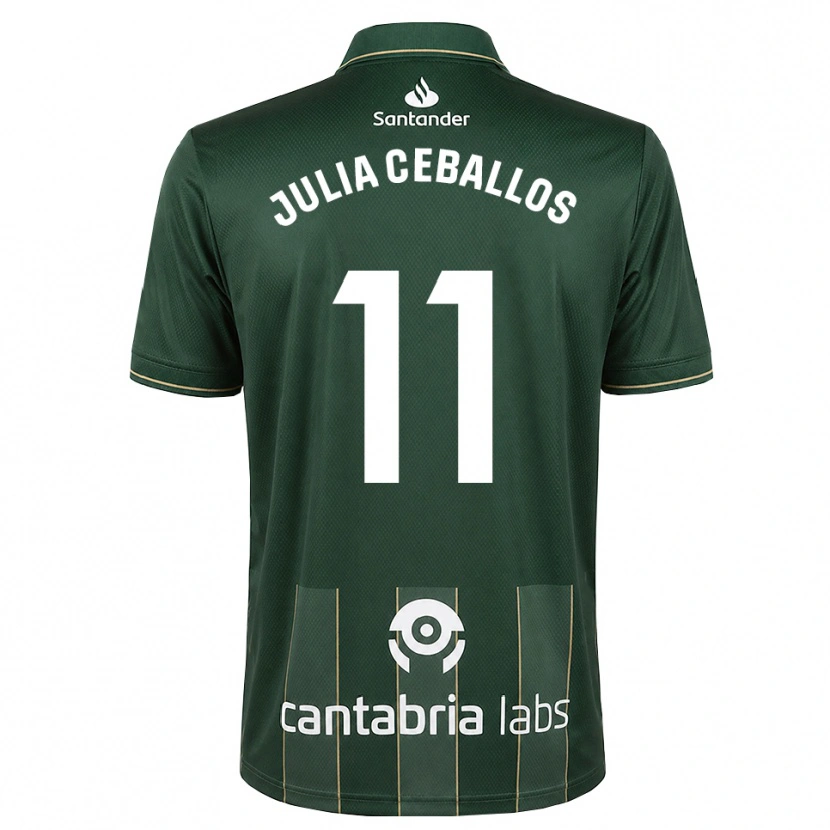 Danxen Męski Julia Ceballos Carrancio #11 Ciemnoszary Szary Biały Wyjazdowa Koszulka 2026/27 Koszulki Klubowe
