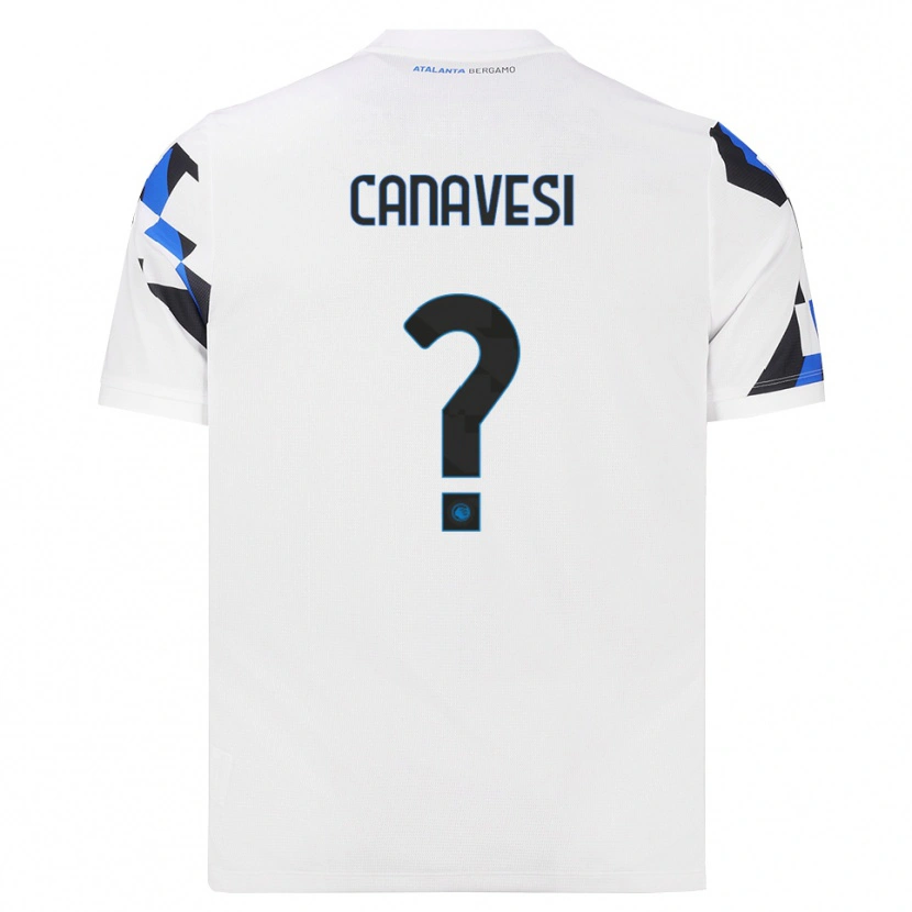Danxen Męski Daniele Canavesi #0 Biały Czerwony Niebieski Wyjazdowa Koszulka 2026/27 Koszulki Klubowe
