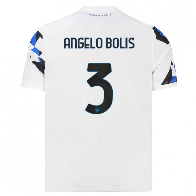 Danxen Męski Tommaso Angelo Bolis #3 Biały Czerwony Niebieski Wyjazdowa Koszulka 2026/27 Koszulki Klubowe