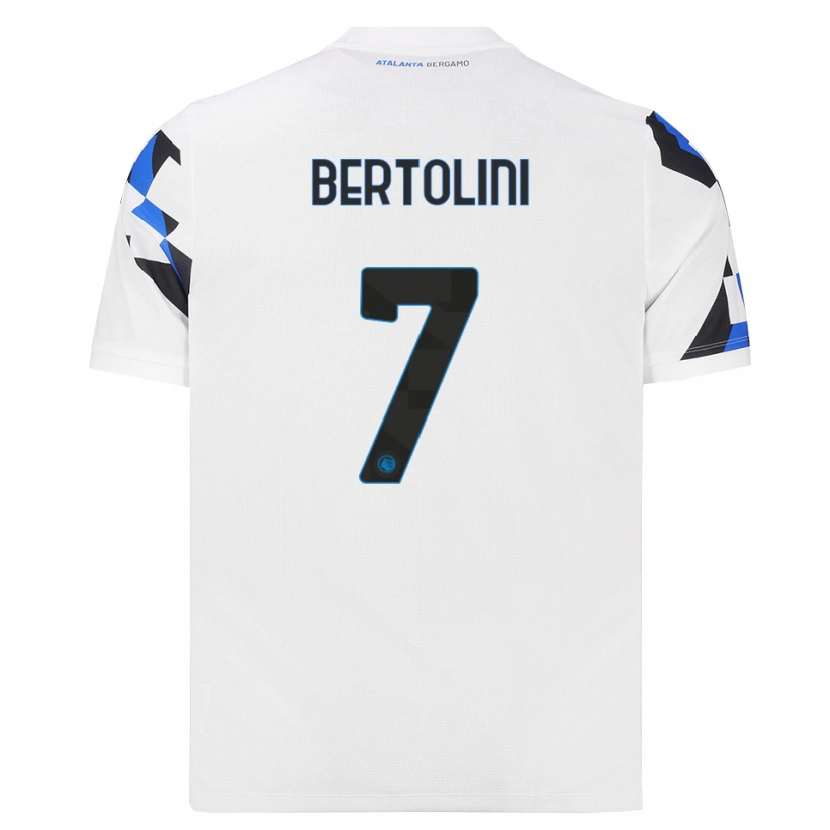 Danxen Męski Gabriele Bertolini #7 Biały Czerwony Niebieski Wyjazdowa Koszulka 2026/27 Koszulki Klubowe