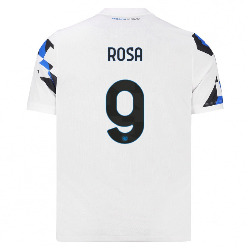 Danxen Męski Alessio Rosa #9 Biały Czerwony Niebieski Wyjazdowa Koszulka 2026/27 Koszulki Klubowe