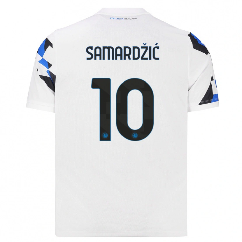 Danxen Męski Lazar Samardžić #10 Biały Czerwony Niebieski Wyjazdowa Koszulka 2026/27 Koszulki Klubowe