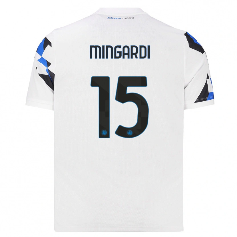 Danxen Męski Davide Mingardi #15 Biały Czerwony Niebieski Wyjazdowa Koszulka 2026/27 Koszulki Klubowe