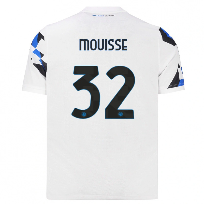 Danxen Męski Samir Mouisse #32 Biały Czerwony Niebieski Wyjazdowa Koszulka 2026/27 Koszulki Klubowe