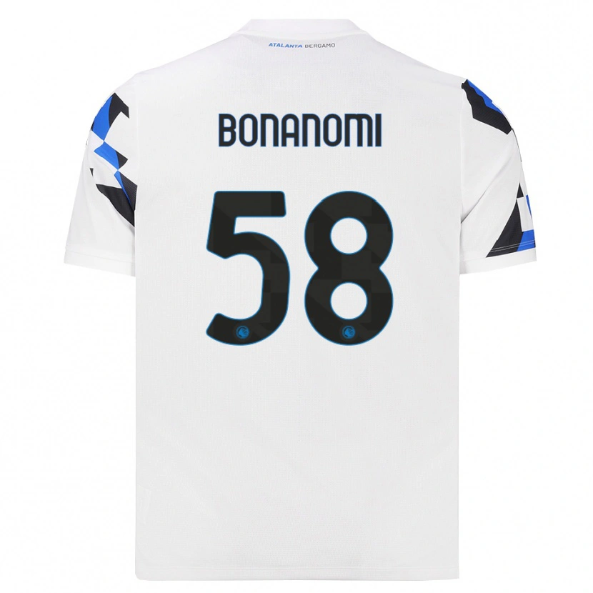 Danxen Męski Andrea Bonanomi #58 Biały Czerwony Niebieski Wyjazdowa Koszulka 2026/27 Koszulki Klubowe