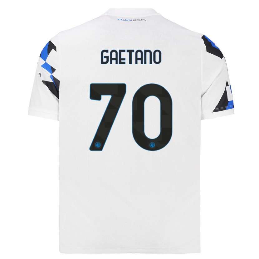 Danxen Męski Gianluca Gaetano #70 Biały Czerwony Niebieski Wyjazdowa Koszulka 2026/27 Koszulki Klubowe