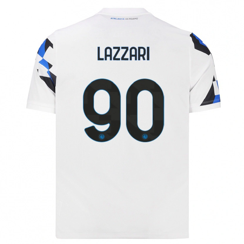 Danxen Męski Ilaria Lazzari #90 Biały Czerwony Niebieski Wyjazdowa Koszulka 2026/27 Koszulki Klubowe