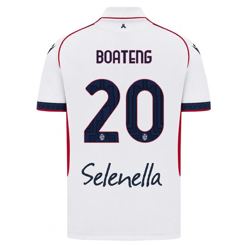 Danxen Męski Michael Boateng #20 Biały Czerwony Królewski Niebieski Wyjazdowa Koszulka 2026/27 Koszulki Klubowe