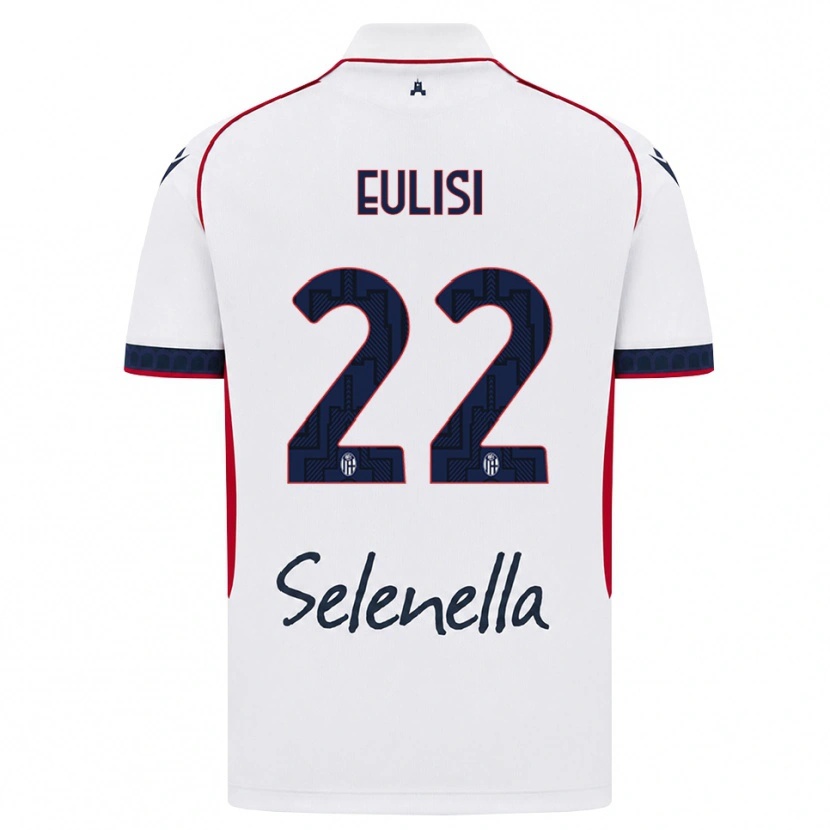 Danxen Męski Gabriele Eulisi #22 Biały Czerwony Królewski Niebieski Wyjazdowa Koszulka 2026/27 Koszulki Klubowe