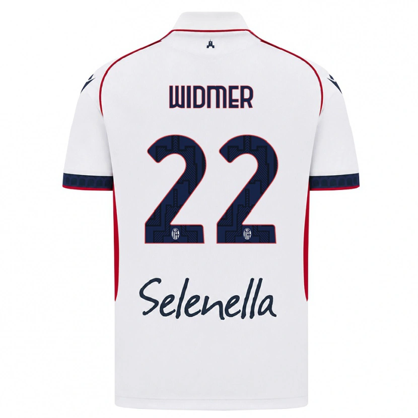 Danxen Męski Renato Widmer D’autilia #22 Biały Czerwony Królewski Niebieski Wyjazdowa Koszulka 2026/27 Koszulki Klubowe