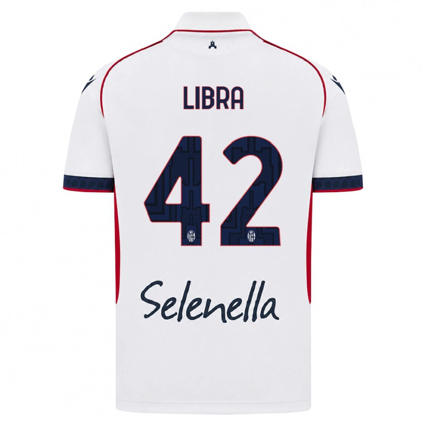 Danxen Męski Marco Libra #42 Biały Czerwony Królewski Niebieski Wyjazdowa Koszulka 2026/27 Koszulki Klubowe