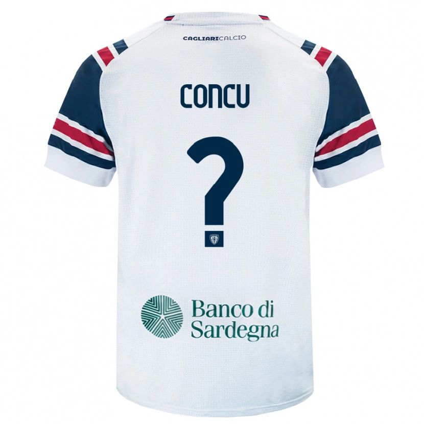 Danxen Męski Marco Concu #0 Biały Czerwony Zielony Wyjazdowa Koszulka 2026/27 Koszulki Klubowe
