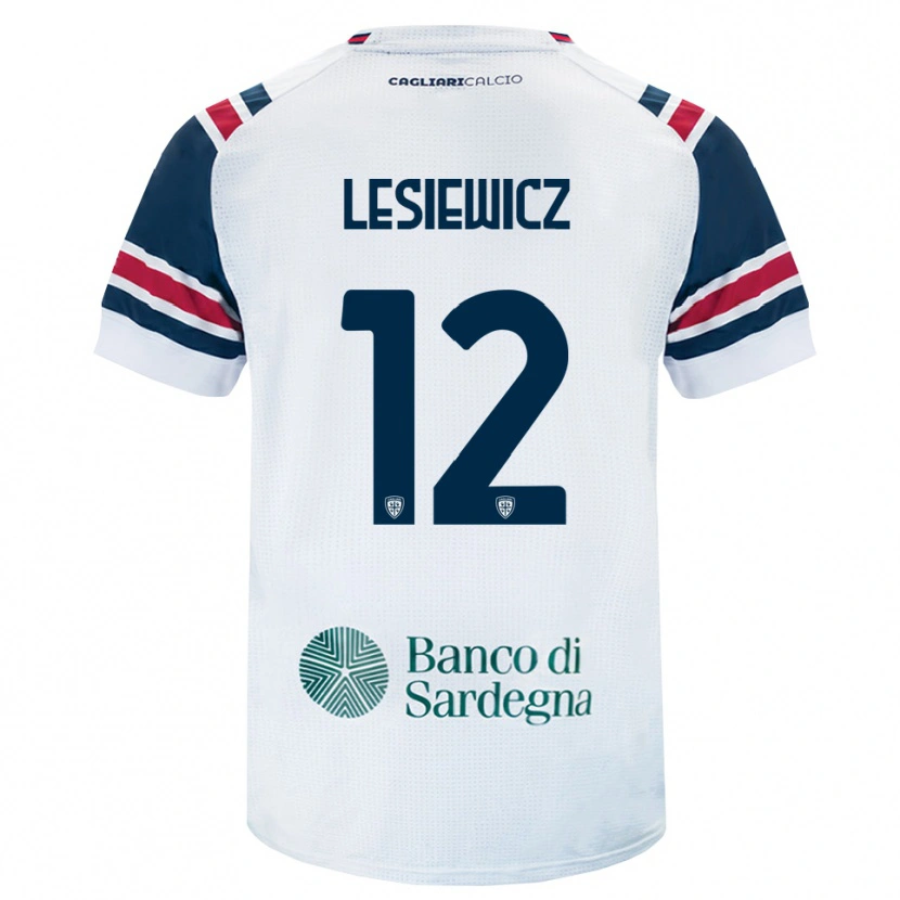 Danxen Męski Mateusz Lesiewicz #12 Biały Czerwony Zielony Wyjazdowa Koszulka 2026/27 Koszulki Klubowe
