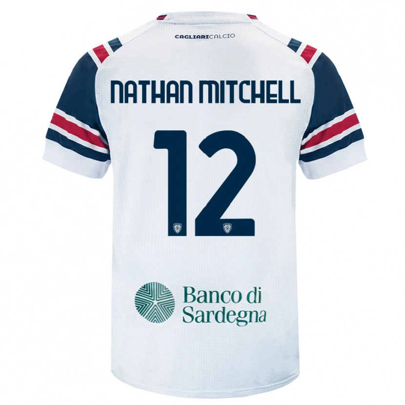 Danxen Męski Anton Nathan Mitchell #12 Biały Czerwony Zielony Wyjazdowa Koszulka 2026/27 Koszulki Klubowe