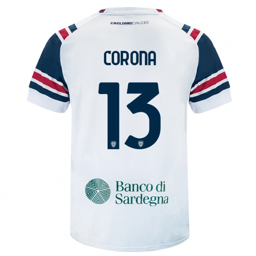 Danxen Męski Claudio Corona #13 Biały Czerwony Zielony Wyjazdowa Koszulka 2026/27 Koszulki Klubowe