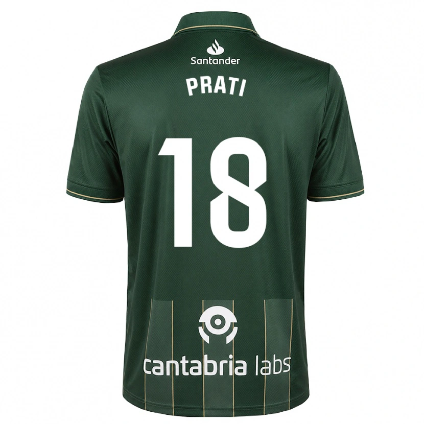 Danxen Męski Matteo Prati #18 Ciemnoszary Szary Biały Wyjazdowa Koszulka 2026/27 Koszulki Klubowe