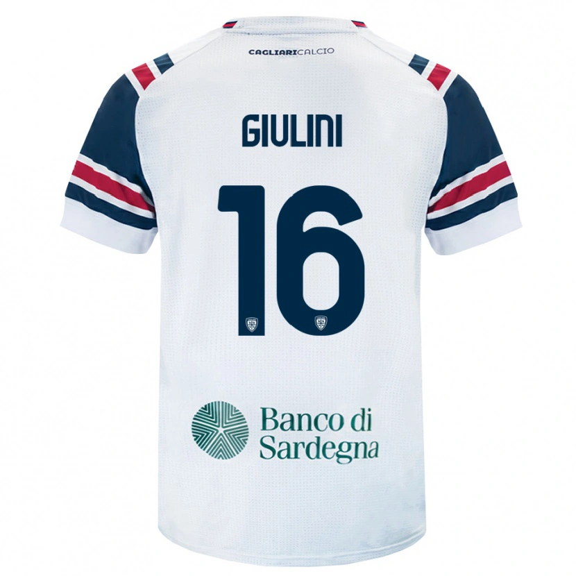 Danxen Męski Carlo Giulini #16 Biały Czerwony Zielony Wyjazdowa Koszulka 2026/27 Koszulki Klubowe