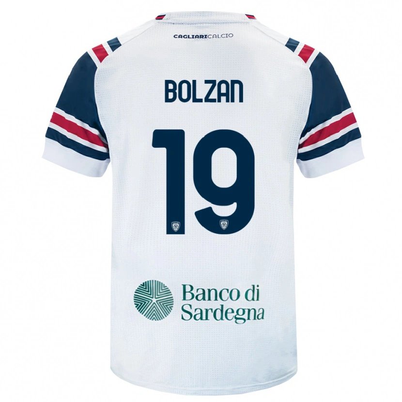 Danxen Męski Alessandro Bolzan #19 Biały Czerwony Zielony Wyjazdowa Koszulka 2026/27 Koszulki Klubowe