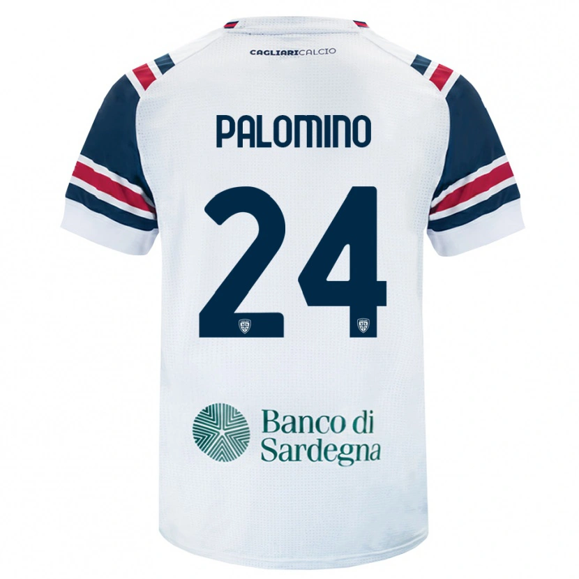 Danxen Męski Jose Luis Palomino #24 Biały Czerwony Zielony Wyjazdowa Koszulka 2026/27 Koszulki Klubowe