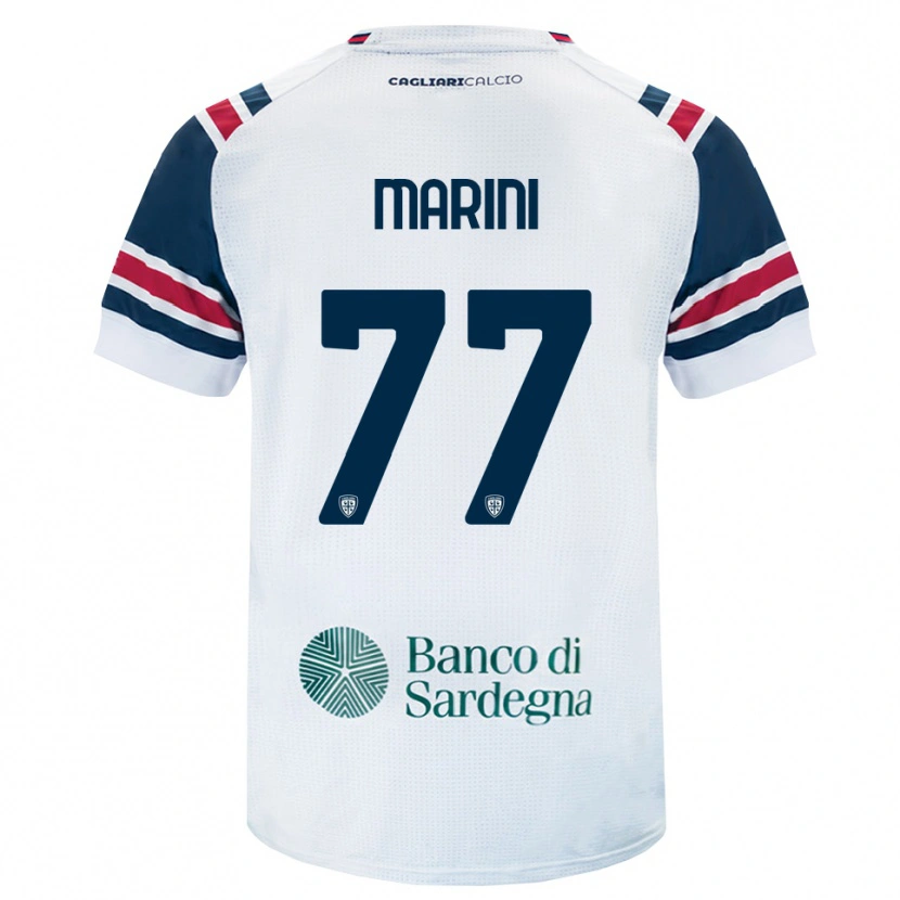 Danxen Męski Matteo Marini #77 Biały Czerwony Zielony Wyjazdowa Koszulka 2026/27 Koszulki Klubowe