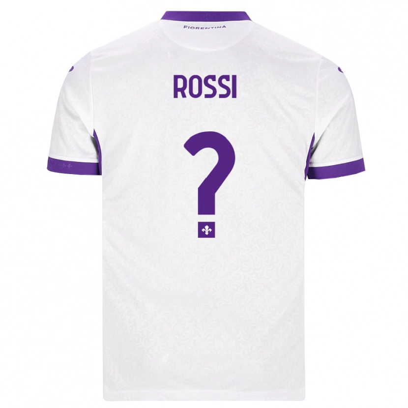 Danxen Męski Alessandro Rossi #0 Biały Fioletowy Wyjazdowa Koszulka 2026/27 Koszulki Klubowe