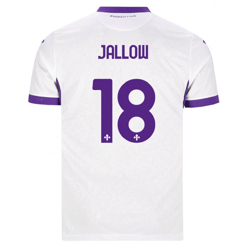 Danxen Męski Sulayman Jallow #18 Biały Fioletowy Wyjazdowa Koszulka 2026/27 Koszulki Klubowe