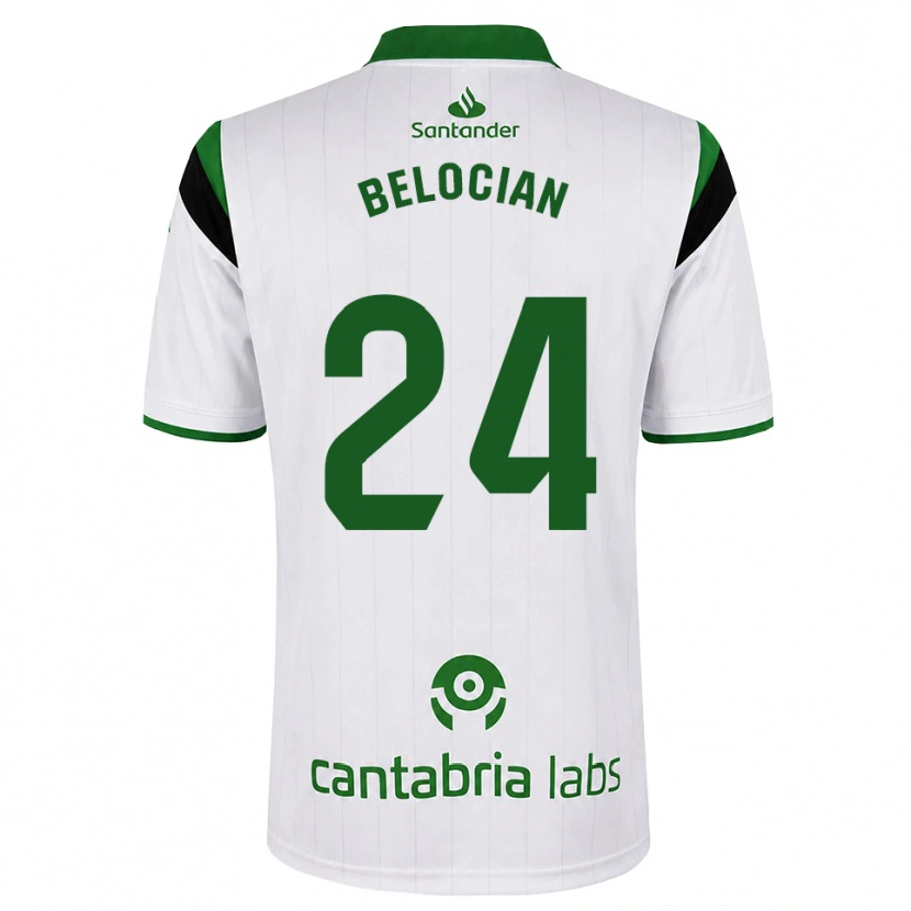 Danxen Męski Jeanuël Belocian #24 Biały Zielony Czarny Domowa Koszulka 2026/27 Koszulki Klubowe