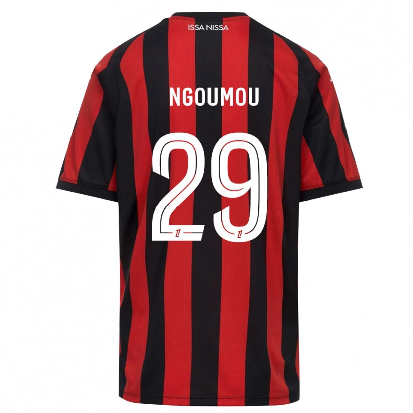 Danxen Męski Nathan Ngoumou #29 Czerwony Czarny Biały Domowa Koszulka 2026/27 Koszulki Klubowe