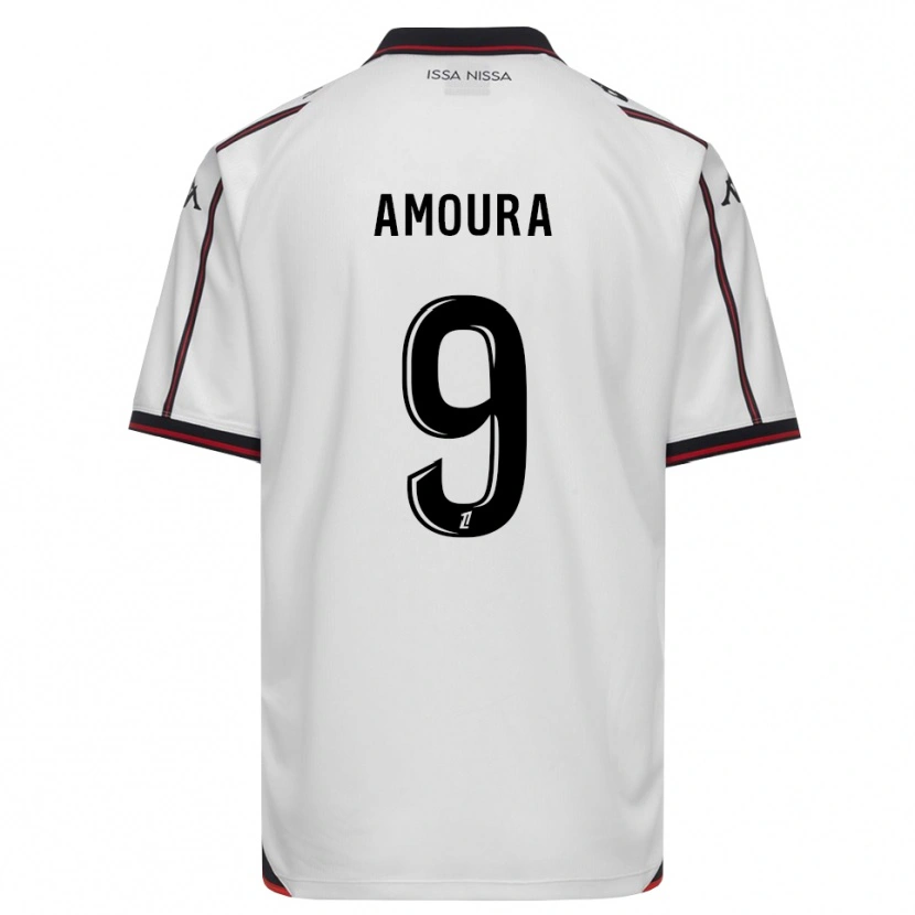 Danxen Męski Mohamed Amoura #9 Czarny Biały Wyjazdowa Koszulka 2026/27 Koszulki Klubowe